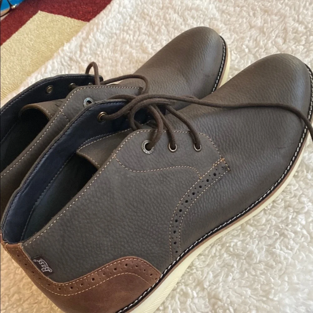 NEW Bass Men's Brown Leather Shoes